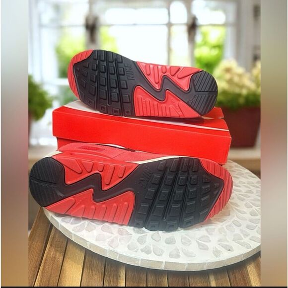 Nike Air Max 90 LTR Leather Sneakers in Limited  “Red Clay”  New In Box - Picture 12 of 13